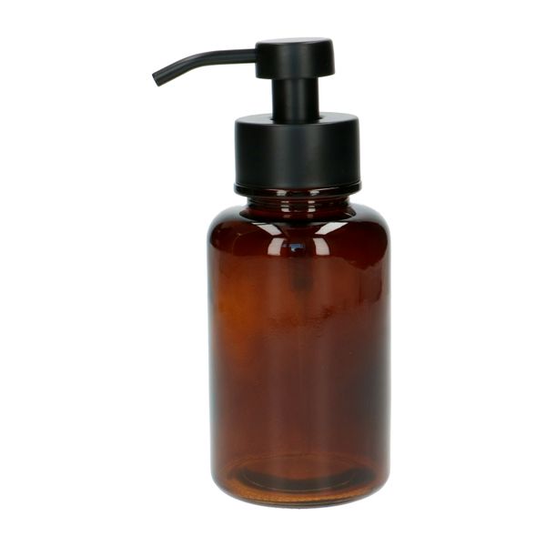 Image of Schuim zeeppomp, bruin glas, 400 ml