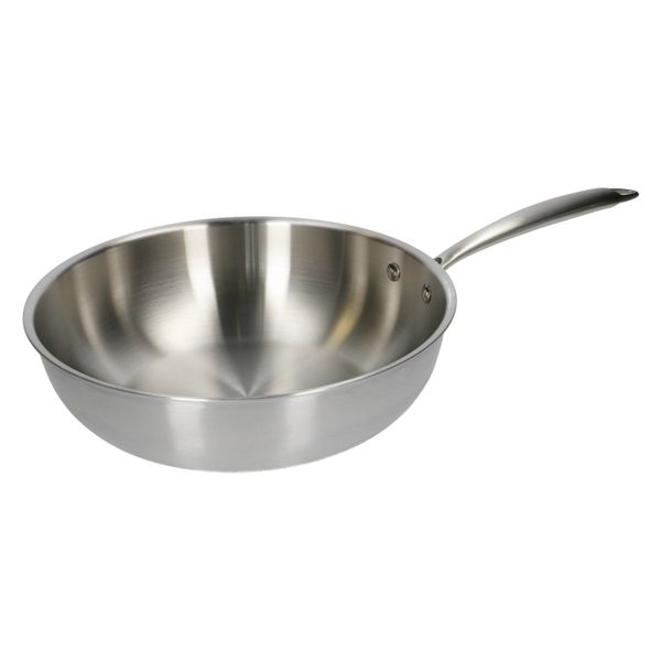 Wok, 3-laags, rvs,Ø 28 cm