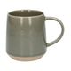 Thyme green stoneware mug with a reactive glaze, Ø 9 cm