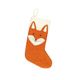 Felt fox head Christmas stocking, approx. 35 x 24 cm