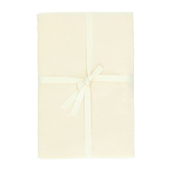 Tablecloth square, GOTS organic cotton, off white, 145 x 145 cm