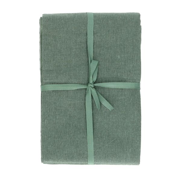 Tablecloth square, GOTS organic cotton, green, 145 x 145 cm