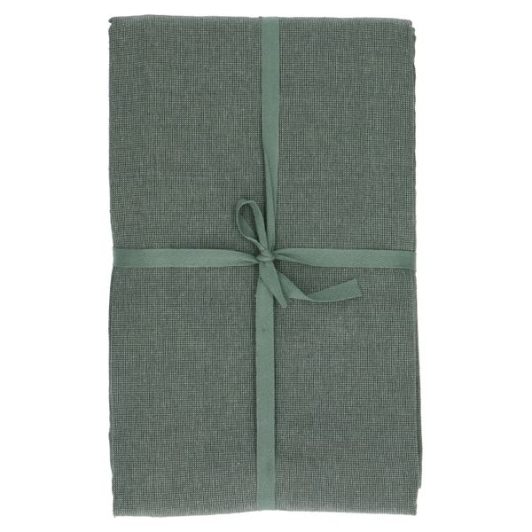 Tafelkleed vierkant, GOTS bio-katoen, groen, 145 x 145 cm
