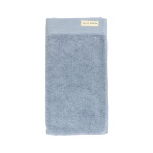 Serviette de toilette, coton recyclé, bleu clair, 50 x 100 cm