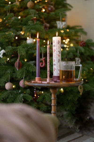 Twigs and stars advent candle, 25 cm