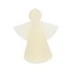 Off-white angel-shaped candle, small, 10 cm