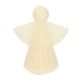 Off-white angel-shaped candle, large, 17 cm