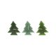 Set of 3 Christmas tree-shaped candles