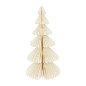 Sapin de Noël, papier plié, blanc, grand