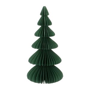 Sapin de Noël, papier plié, vert foncé, grand