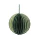 Green, fold-out paper Christmas bauble, Ø 7,5 cm