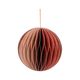 Red, fold-out paper Christmas bauble, Ø 7,5 cm