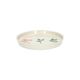 Off white, stoneware pastry plate with Christmas twigs, Ø 15 cm