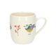 Christmas mug XL, stoneware, off-white, 3 birds, 600 ml