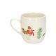 Christmas mug XL, stoneware, off-white, 3 birds, 600 ml