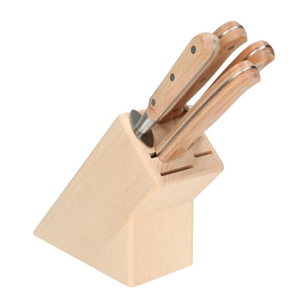 Beechwood knife block