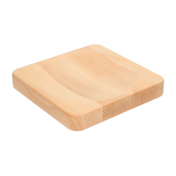 Beechwood herb chopping board, 20 x 20 cm