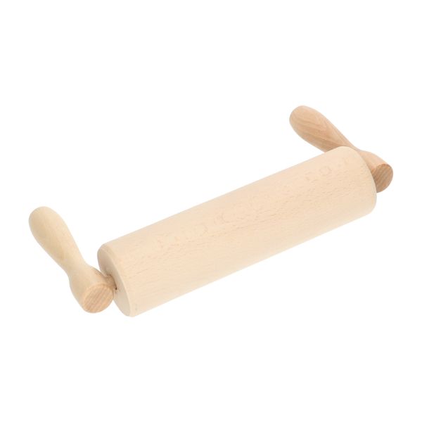 Beechwood rolling pin with raised grips