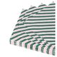 20, red and green-striped paper napkins, 25 x 25 cm