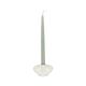 White, metal candlestick, Ø 10.5 cm