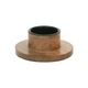 Mango wood candlestick for advent candle, Ø 11 cm