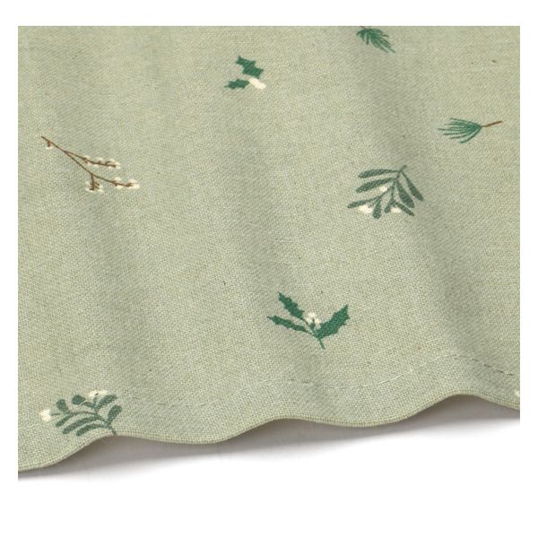 GOTS organic cotton napkin with Christmas twig print, 40 x 40 cm