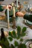 GOTS organic cotton long table runner with Christmas twig print, 45 x 260 cm