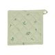 GOTS organic cotton pot holder with Christmas twig print