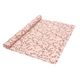 GOTS organic cotton table runner with garland print, 50 x 145 cm