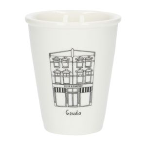 Gevel mok, Gouda, porselein, 200 ml