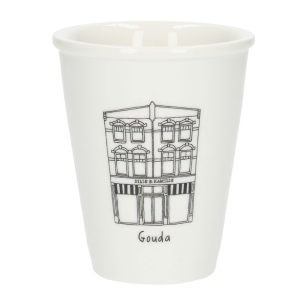Gevel mok, Gouda, porselein, 200 ml