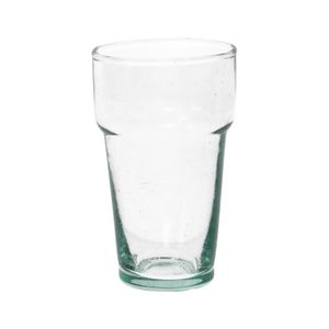Verre empilable, verre recyclé soufflé à la main, 12,5 cm