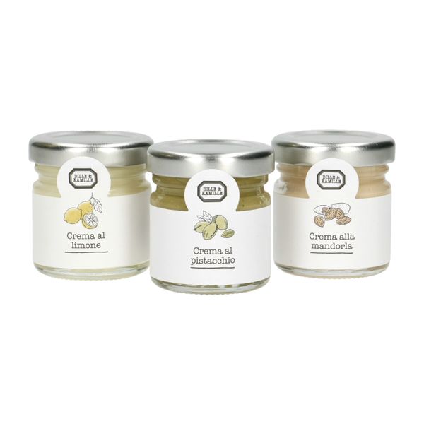 Coffret cadeau crèmes italiennes, 3 x 40 g Coffret cadeau crèmes italiennes, 3 x 40 g