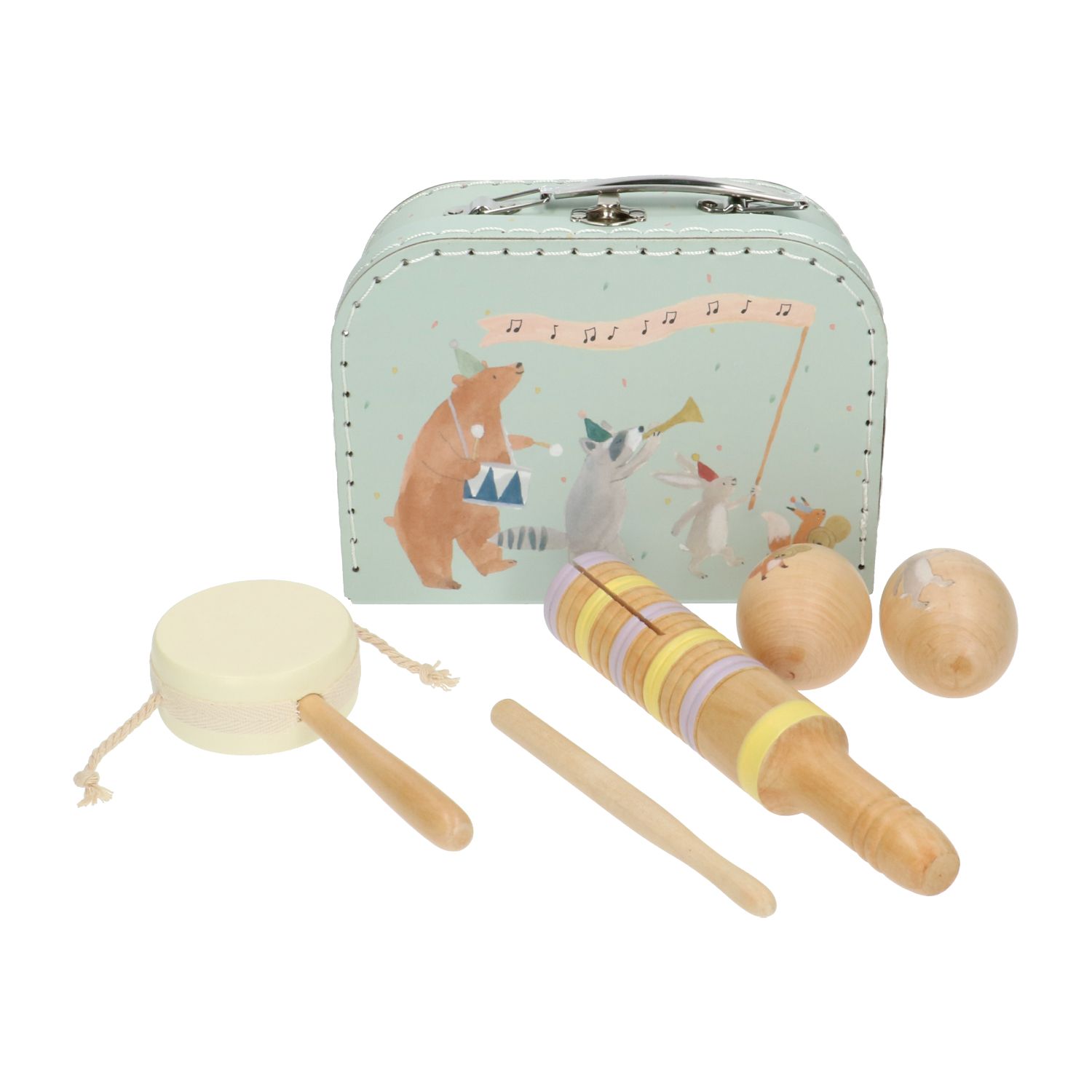 Muziekkoffer, 4 instrumenten, karton en fsc hout online kopen
