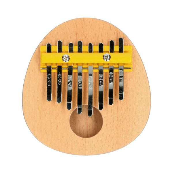 Piano à pouces, 8 notes, bois FSC et métal Piano à pouces, 8 notes, bois FSC et métal