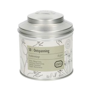 Tin of relaxing herbal mix, 65 g