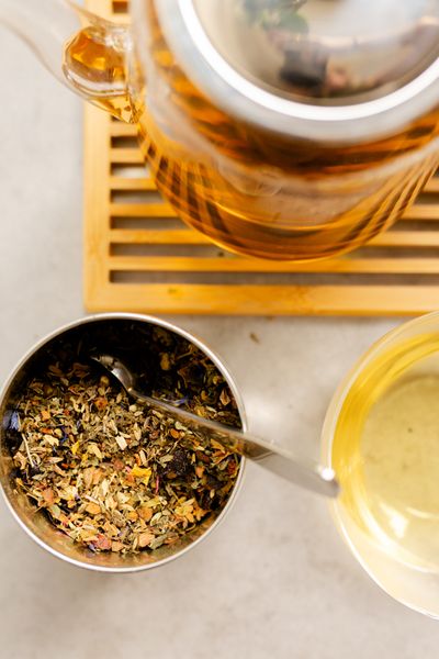 Ontspanning, biologisch, kruidenmelange, blik, 65 gram