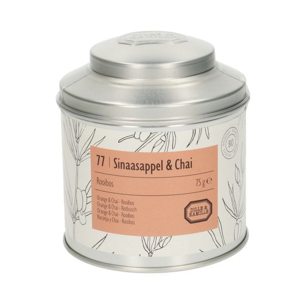 Orange & Chaï, biologique, rooibos, boîte, 75 g Orange & Chaï, biologique, rooibos, boîte, 75 g