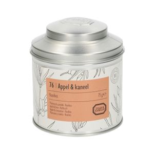 Appel & kaneel, biologisch, rooibos, blik, 75 gram