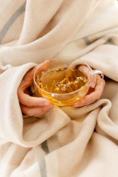 Kamille & lavendel, biologisch, kruidenmelange, blik, 50 gram