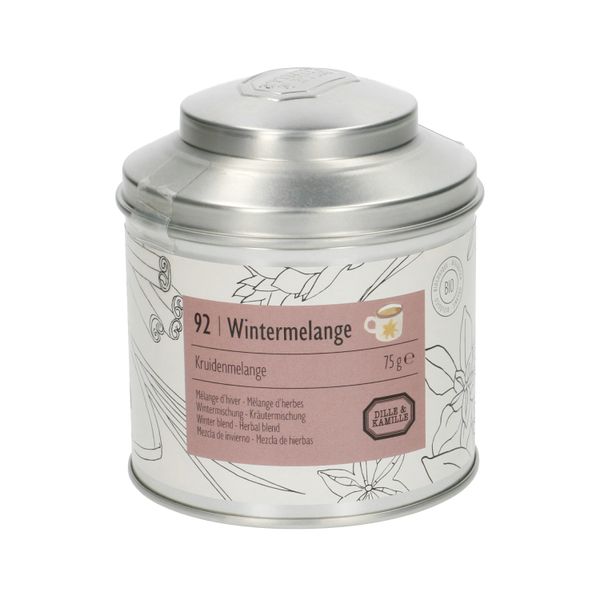 Wintermelange, zwarte thee, biologisch, blik 75 gram