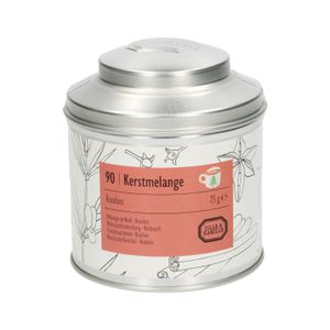 Tin of organic Christmas tea, rooibos blend, 75 g