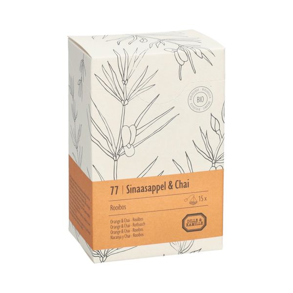 Orange & chaï, biologique, rooibos, 15 infusettes