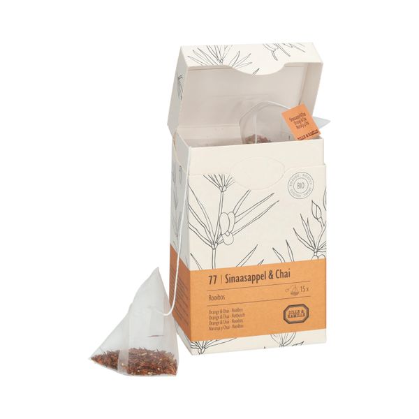 Orange & chaï, biologique, rooibos, 15 infusettes
