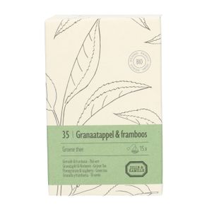 Grenade & framboise, biologique, thé vert, 15 infusettes