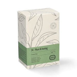 Minze & Honig, Bio-Grüntee, 15 Teebeutel Minze & Honig, Bio-Grüntee, 15 Teebeutel