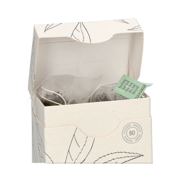 Munt & honing, biologisch, groene thee, 15 theebuiltjes