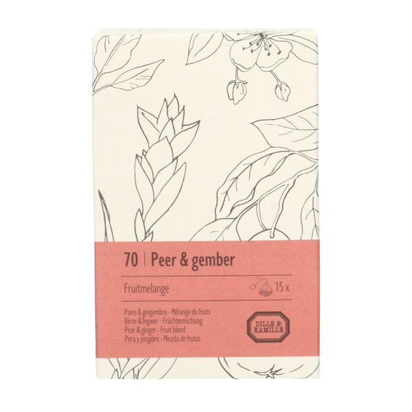 Organic pear & ginger fruit mix , 15 tea sachets