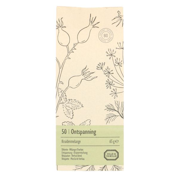 Ontspanning, biologisch, kruidenmelange, zakje 65 gram