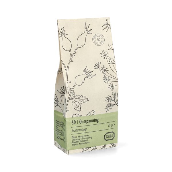 Détente, biologique, mélange d'herbes, sachet 65 g Détente, biologique, mélange d'herbes, sachet 65 g